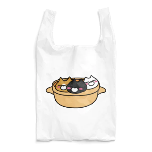 鍋ねこトリオ Reusable Bag