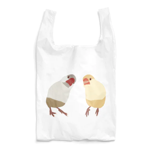 クリーム文鳥×クリームイノ文鳥 Reusable Bag