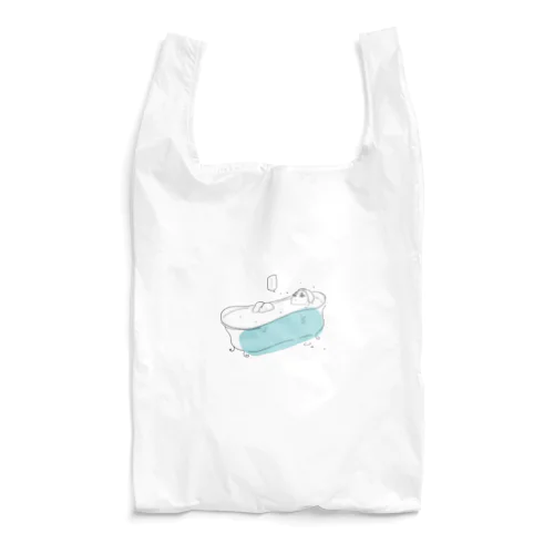 発泡入浴剤が背中に当たるのを楽しむ梵天さま Reusable Bag