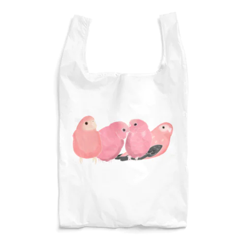 寄り添う　アキクサインコ Reusable Bag