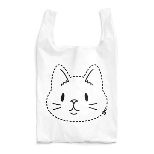 キリトリ線付きのネコA Reusable Bag