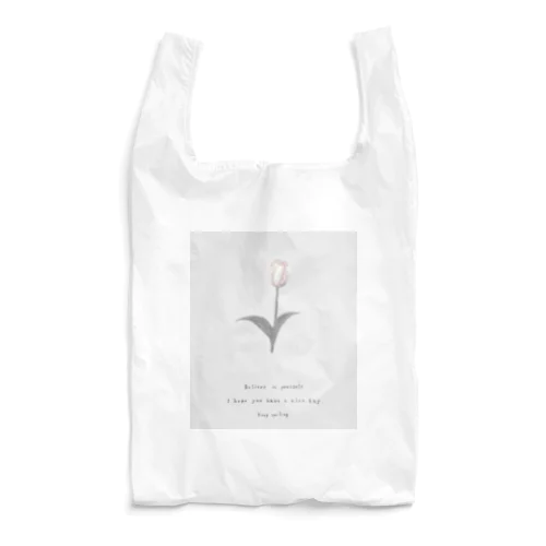 Shabby Chic , Tulip . Reusable Bag