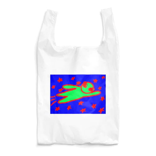 宇宙人、空を飛ぶ Reusable Bag