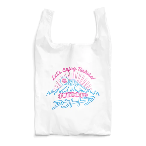 アウトドア（ネオン富士山） Reusable Bag