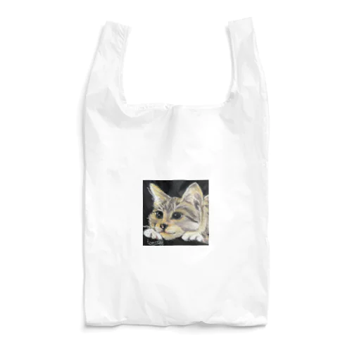 チョークアートの子猫ちゃん😊 Reusable Bag