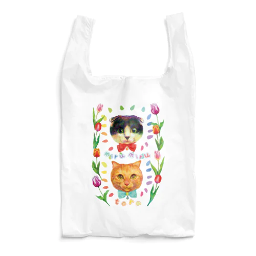 蒲田Loveおにぎりちゃんの愛猫ちゃんズ（バッグ） Reusable Bag