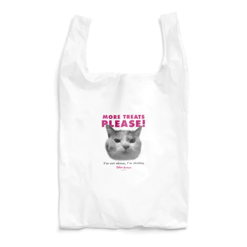 More treats PINK 【保護猫寄付220円】 Reusable Bag
