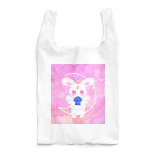 ホワイトRabbit Angel(シンメトリーeyes) Reusable Bag