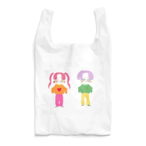 ついんてちゃんと顔面強男子 Reusable Bag