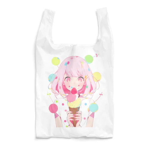 暑い夏はアイスだ001 Reusable Bag