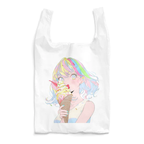 暑い夏はアイスだ002 Reusable Bag