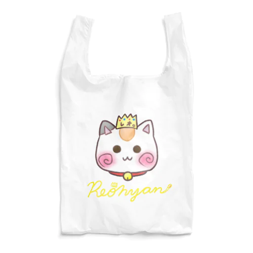 (黄色ロゴ)顔だけれぉにゃん Reusable Bag