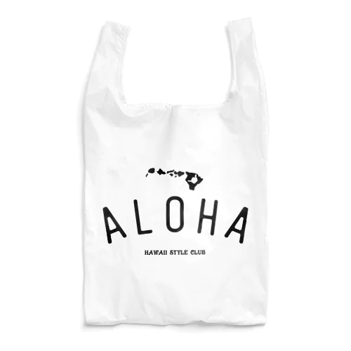 ALOHA ISLANDS  BLK LOGO Reusable Bag