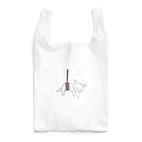 ねこすくい（白） Reusable Bag