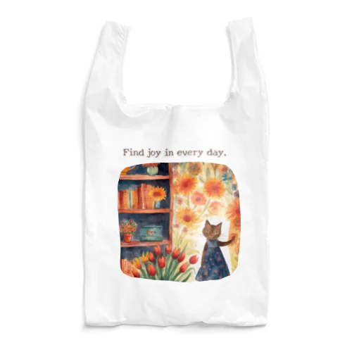 猫と本棚② Reusable Bag