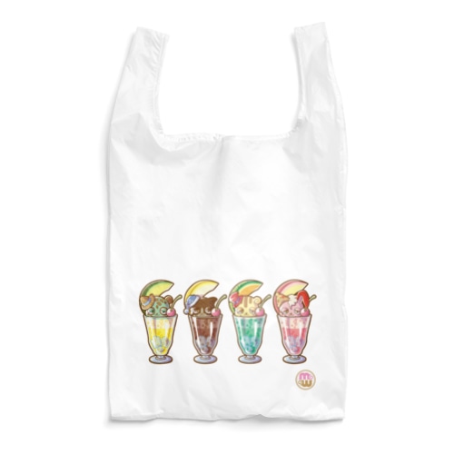 メルティワールド　４匹のクリームソーダ Reusable Bag