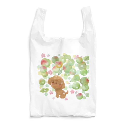 トイプードルと梅の実 Reusable Bag