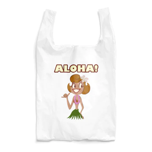 ALOHA Hula Girl Reusable Bag