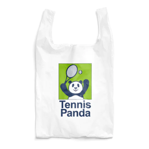 パンダ・テニス・TENNIS・アイテム・デザイン・ラケット・ガット・イラスト・スポーツ・Tシャツ・サーブ・かっこいい・かわいい・選手・画像・ボール・王子・絵・オリジナル（C） Reusable Bag