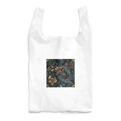 レトロな花模様 Reusable Bag