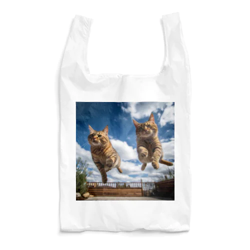 ジャンピングキャットTシャツ Reusable Bag