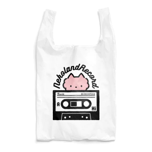 ねこらんどレコード・カセット【color】 Reusable Bag