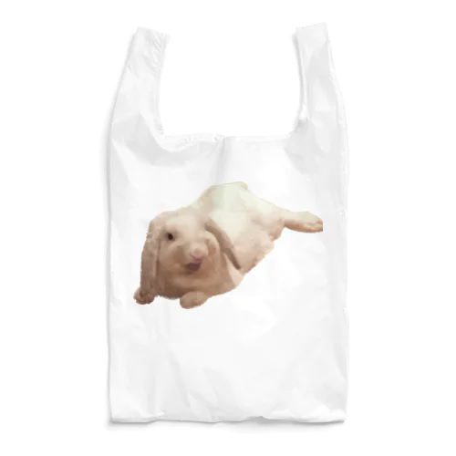 クワッどんちゃん#ロップイヤー#うさぎ#あくび Reusable Bag