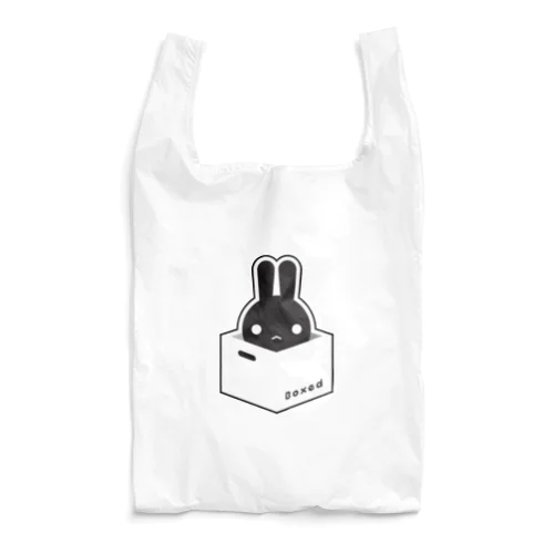 【Boxed * Rabbit】黒Ver Reusable Bag