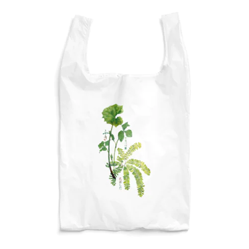 ふき、山みつば、孔雀しだ Reusable Bag