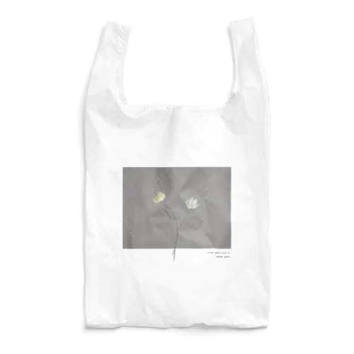 Two Flower . yellow , white . Reusable Bag