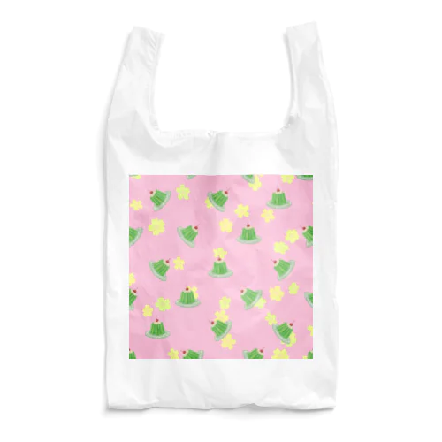 レトロゼリー(背景桃色バージョン) Reusable Bag