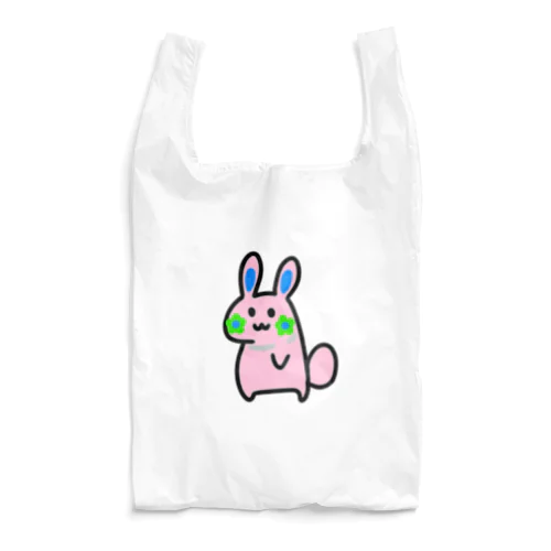 お花ウサギ🌼🐰ピンク Reusable Bag