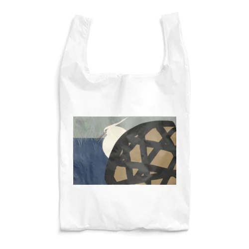 和風　神坂雪佳 「白鷺」 （1909） Reusable Bag
