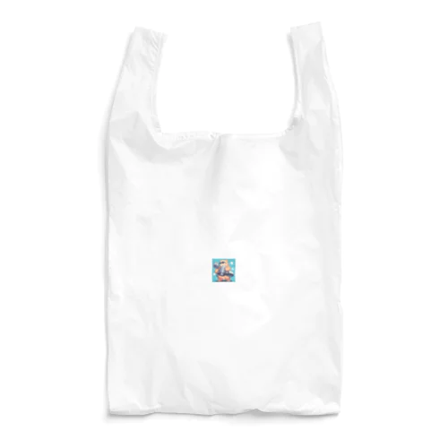筋トレするサングラスくまさん Reusable Bag