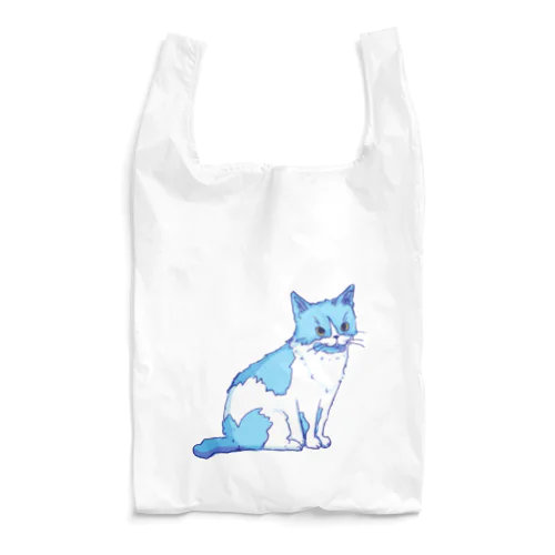 水色の猫ちゃん Reusable Bag