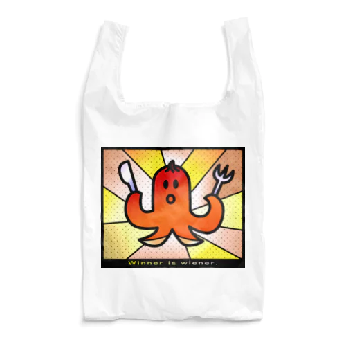 ウインナー_グッズ文字入り（ステンドグラス風） Reusable Bag