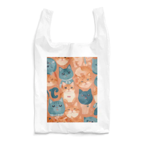 少し不思議なねこのアート Reusable Bag