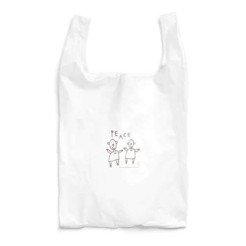 Bro.PEACE  brown line Reusable Bag