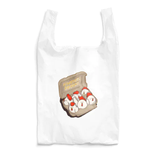 ニワトリたまご6羽パック(淡色向け) Reusable Bag