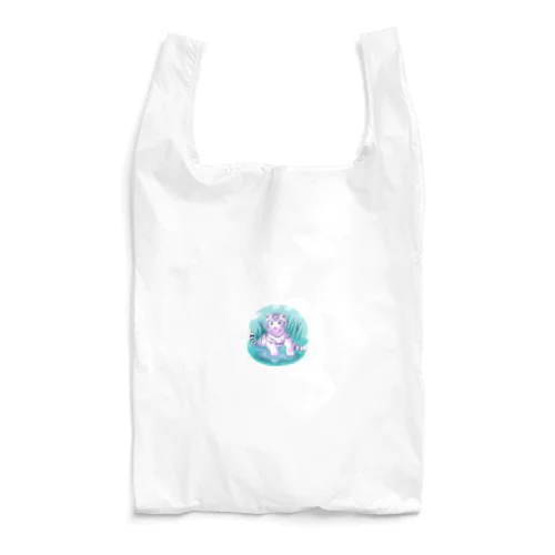 White Tiger Baby Sigi Reusable Bag