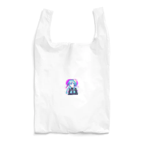 可愛いボーカロイド風の女の子 Reusable Bag