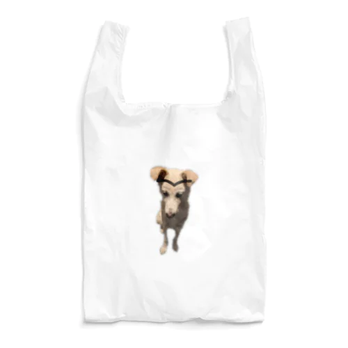 眉毛があるのに描かれてしまった犬 Reusable Bag