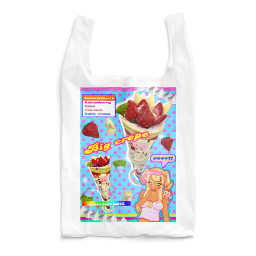 BIGクレープ　平成女児デザイン Reusable Bag