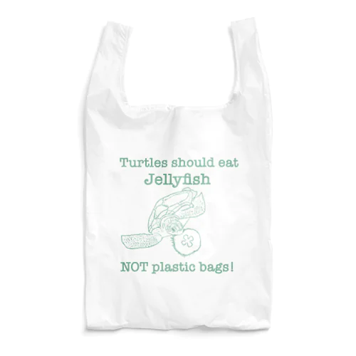 Tuesdayのアオウミガメとミズクラゲ（ミントグリーン） Reusable Bag