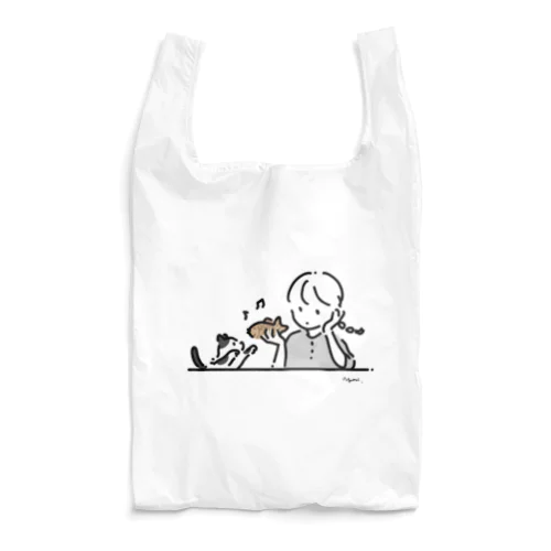 たい焼きのおもちゃ×猫 Reusable Bag