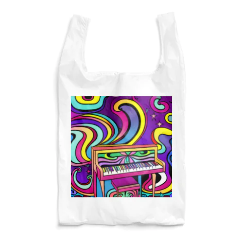 鮮やかなピアノ柄 Reusable Bag