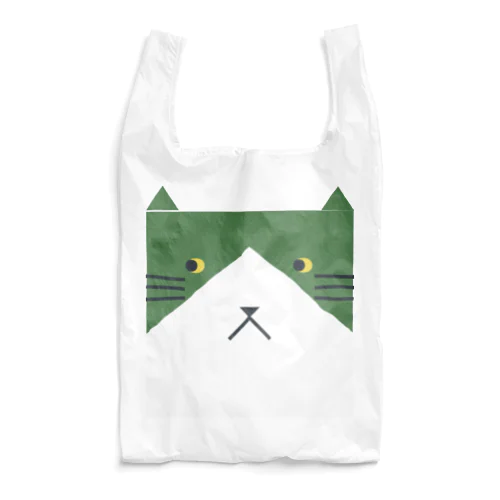 hako-neko [Green] Reusable Bag