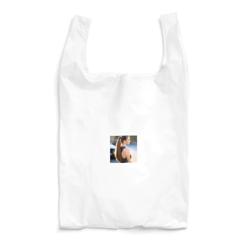 ポニーテールが素敵なAI美女のオリジナルグッズ Reusable Bag