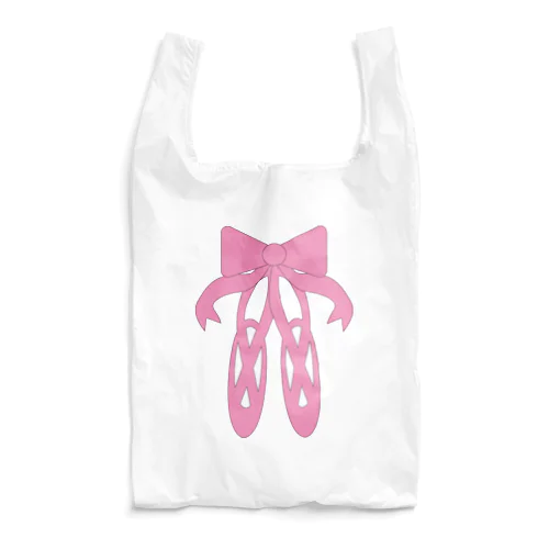 ピンクのバレエシューズ Reusable Bag