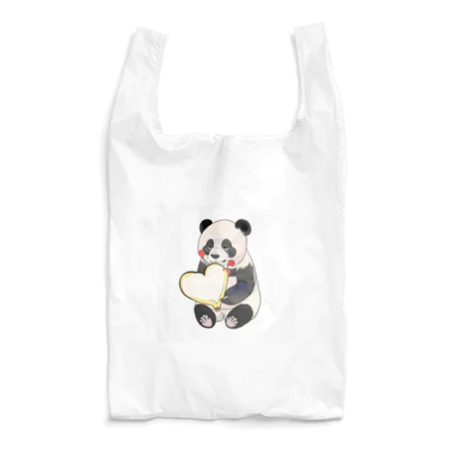 愛を送るパンダ Reusable Bag